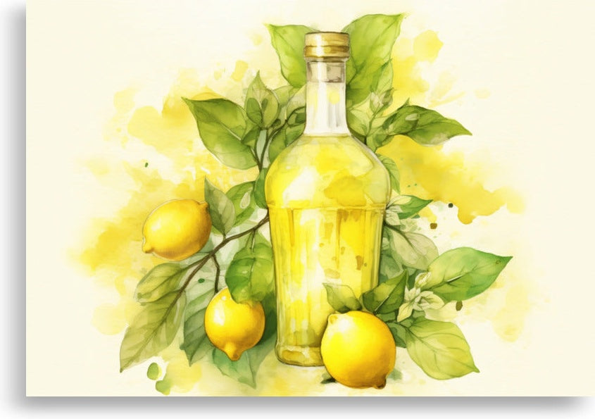 Lemonade – Watercolor bottle