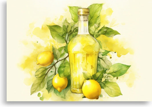 Lemonade – Watercolor bottle