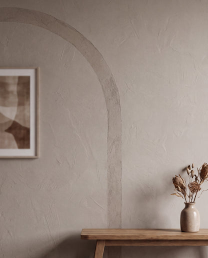 Beige valvrumsinteriör