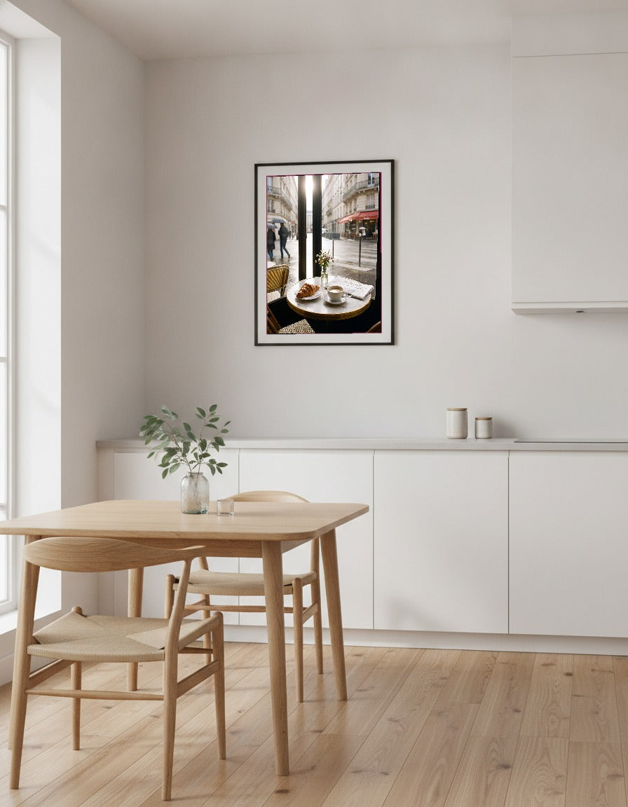 Café i Paris i köket