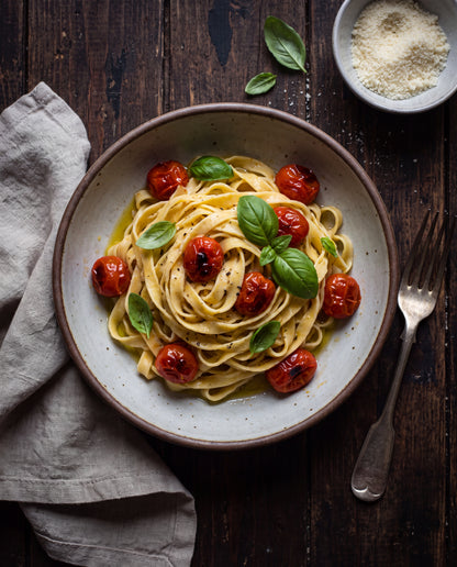 Pasta med rostade tomater