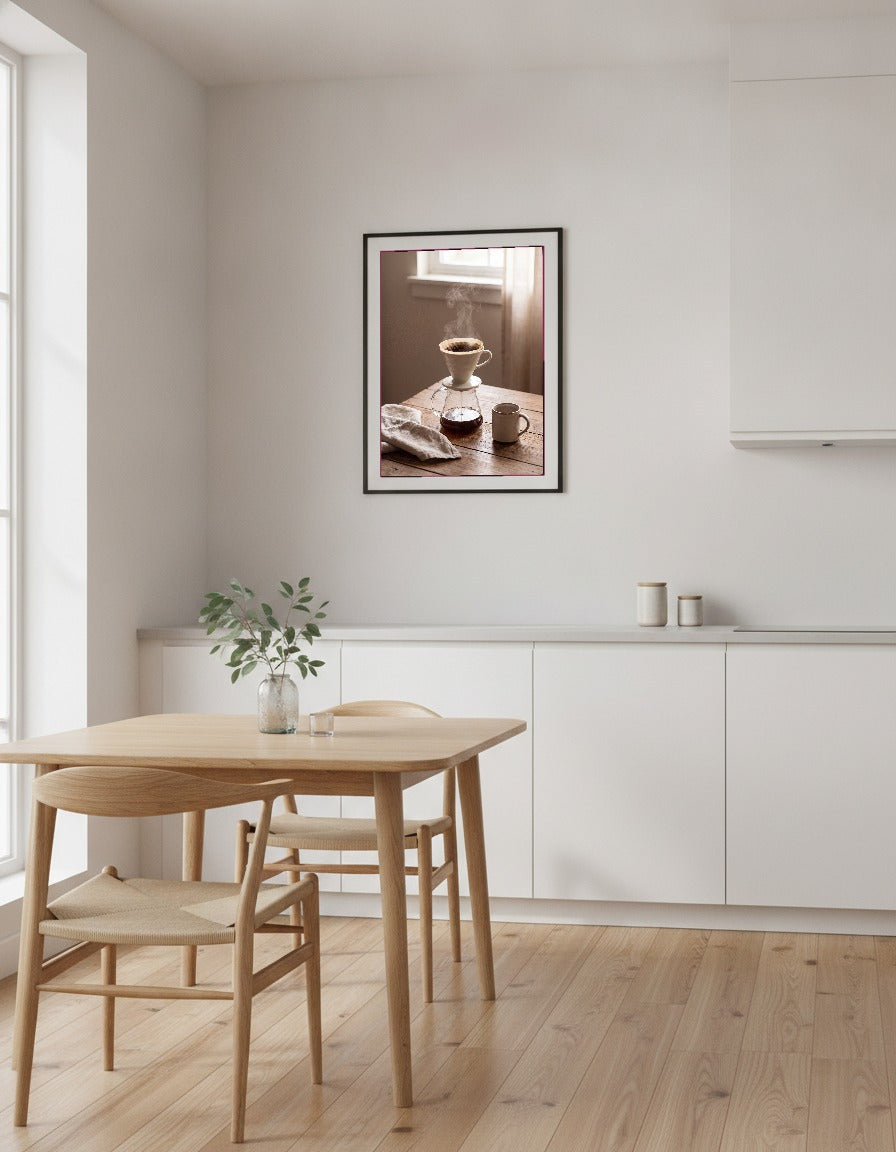 Långsam morgon i köket