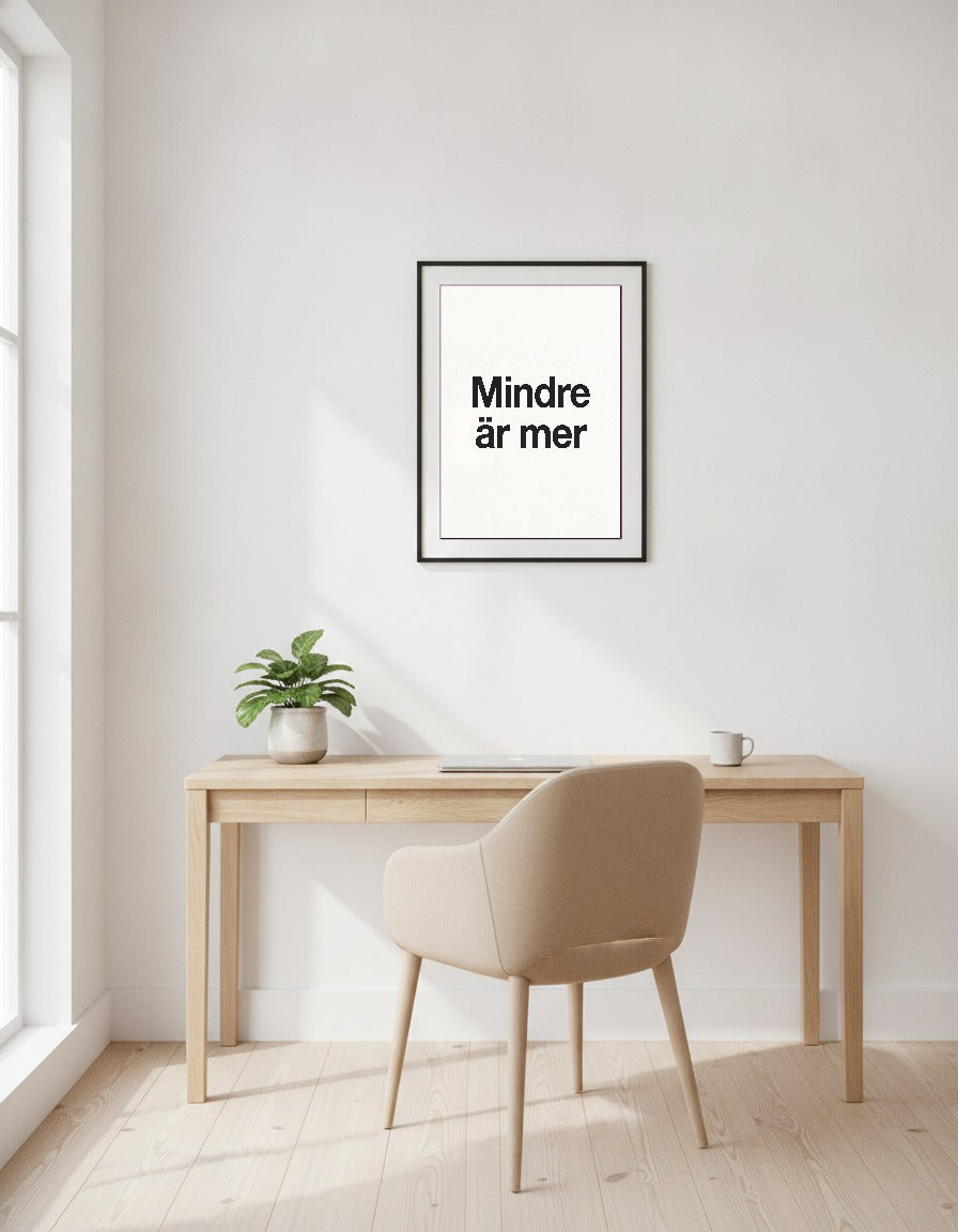 Mindre är mer i kontoret