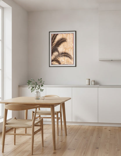 Palmsskuggor i köket