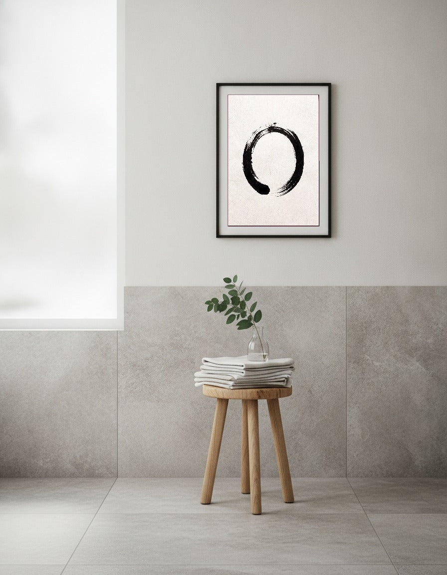 Zen-cirkel i badrummet