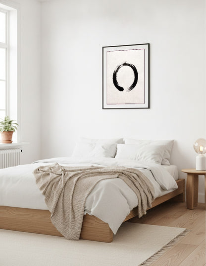 Zen-cirkel i sovrummet