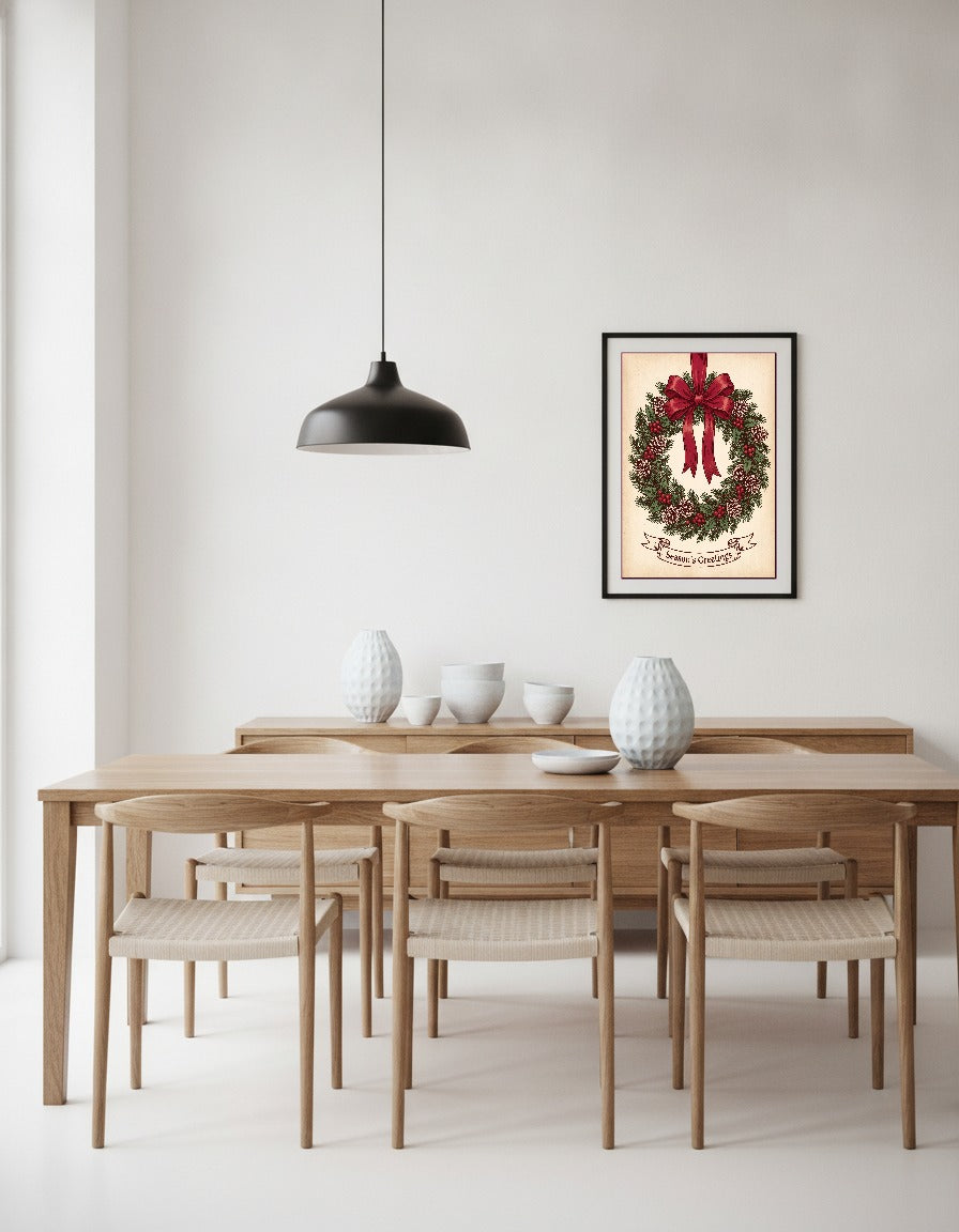 Julkrans i matsalen