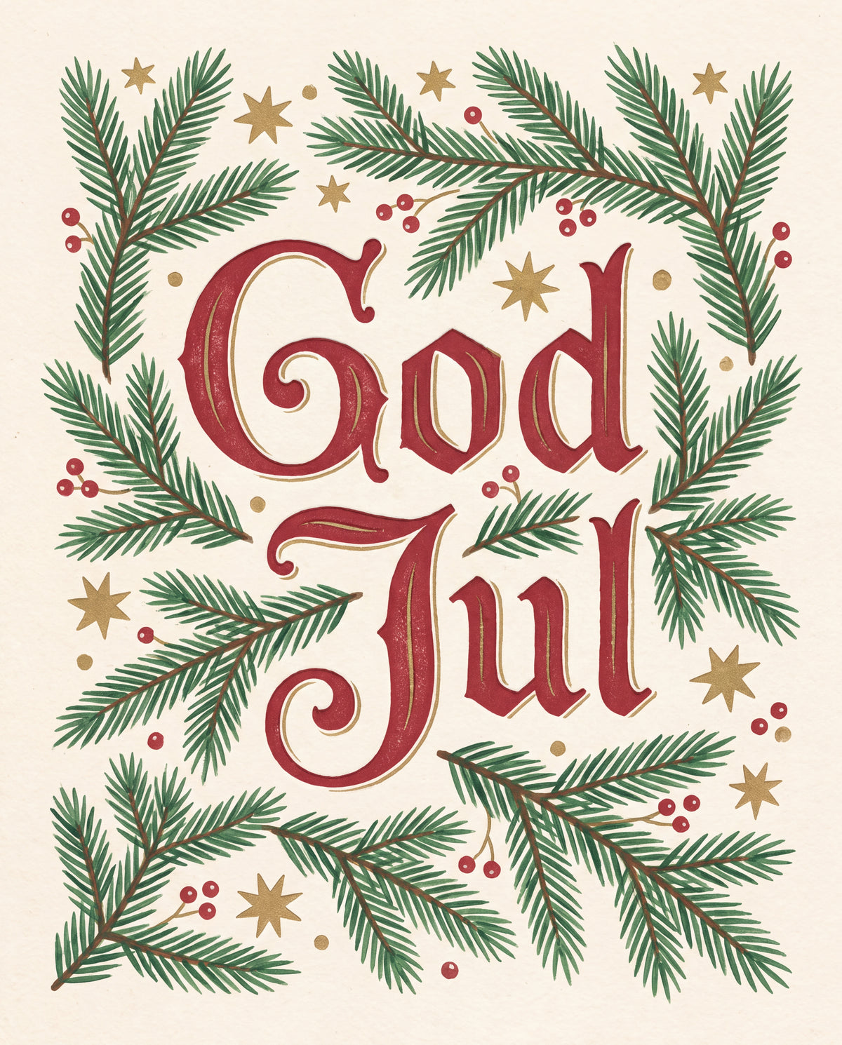 God Jul-krans