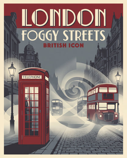 London – Foggy Streets