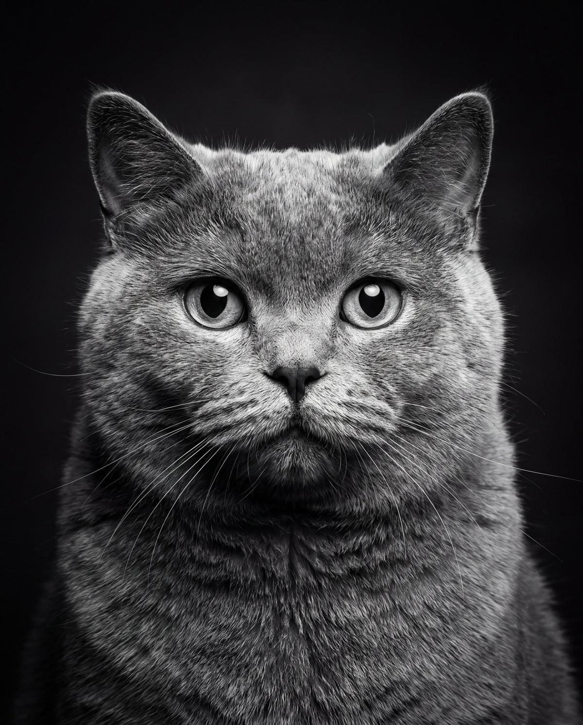 Grå katt