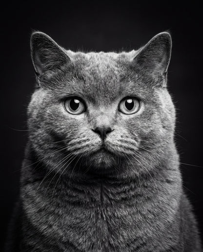 Grå katt