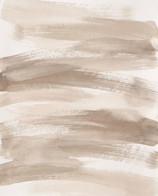 Horisontella drag i beige och taupe
