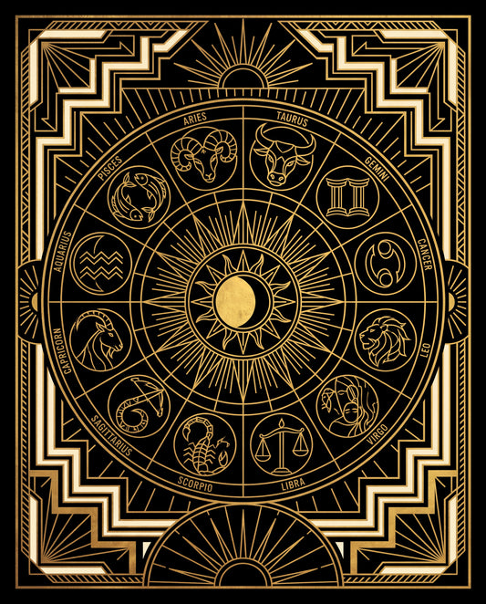 Zodiakhjul i art déco