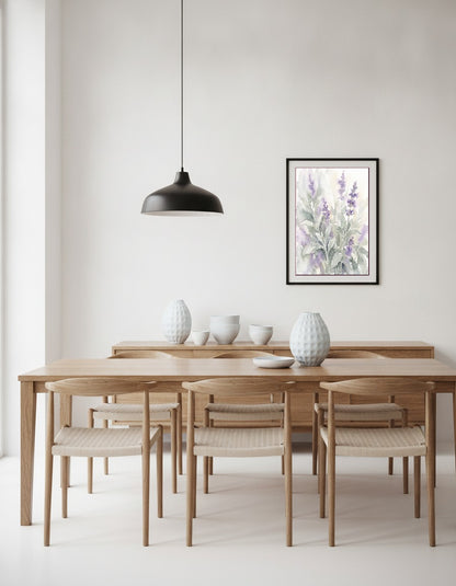 Salvia i akvarell i matsalen