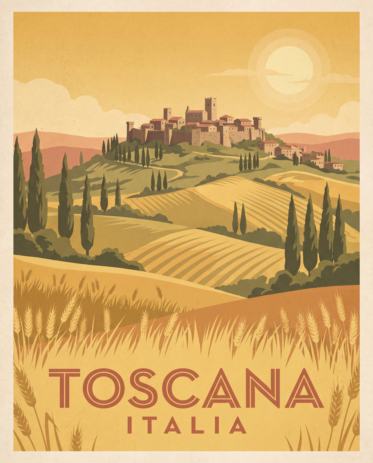 Toscana reseaffisch – Italia