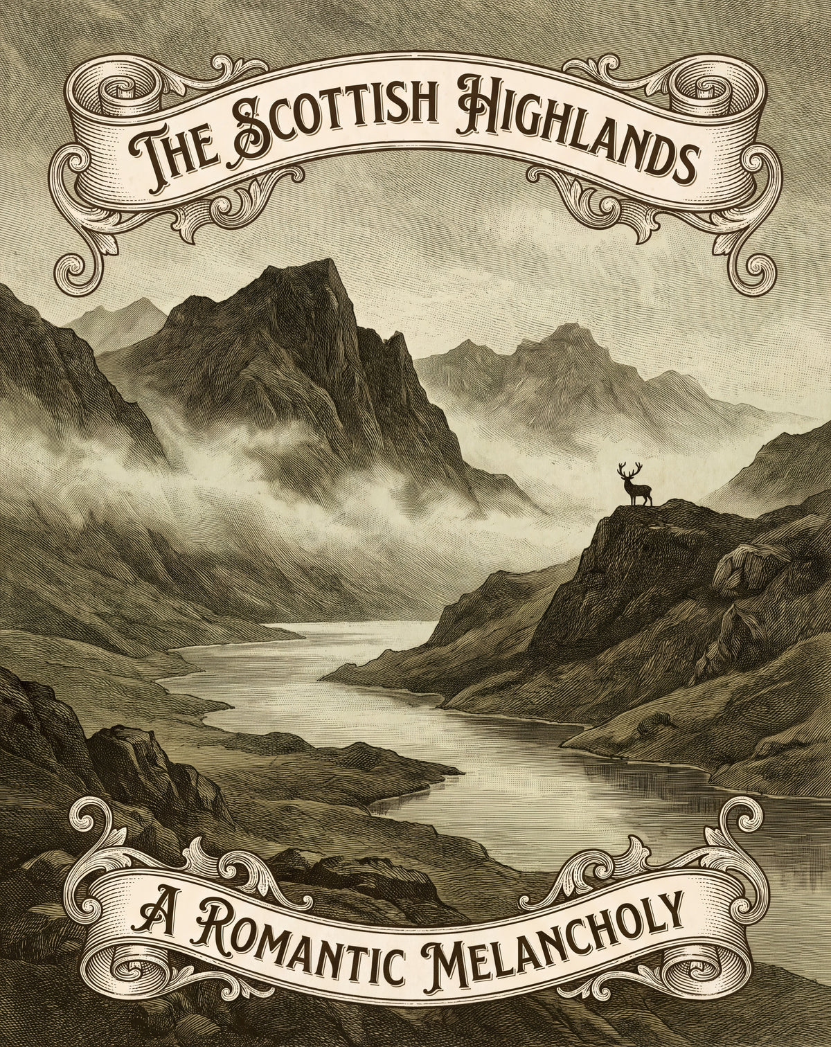 Skotska höglandet – gravyr
