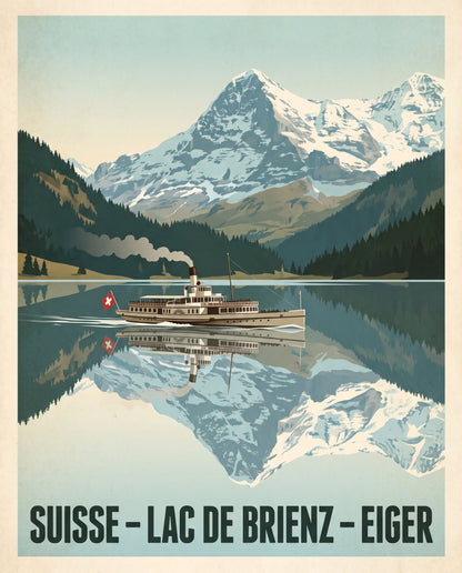 Suisse – Lac de Brienz – Eiger