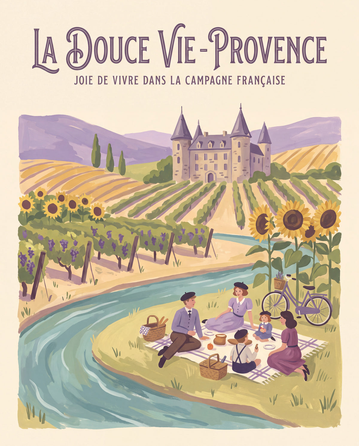 Provence – fransk reseaffisch