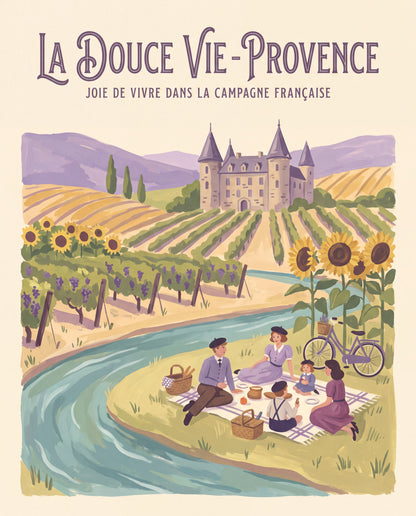Provence – fransk reseaffisch