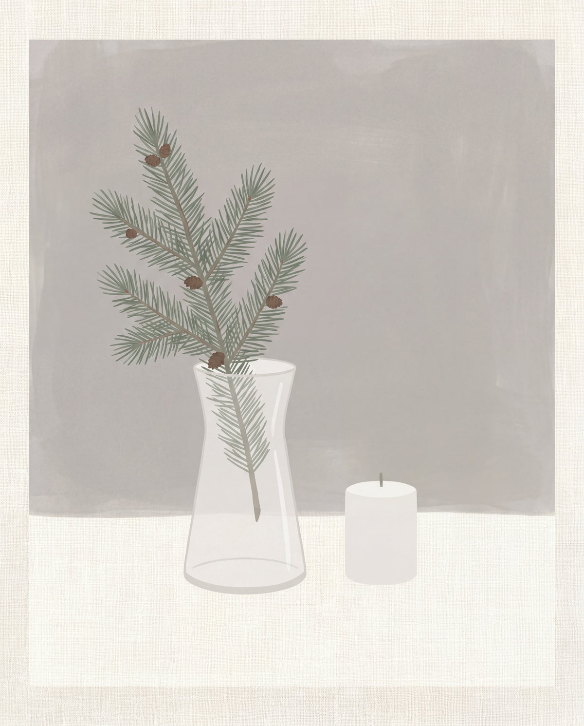 Grankvist i glasvas – nordisk minimalism