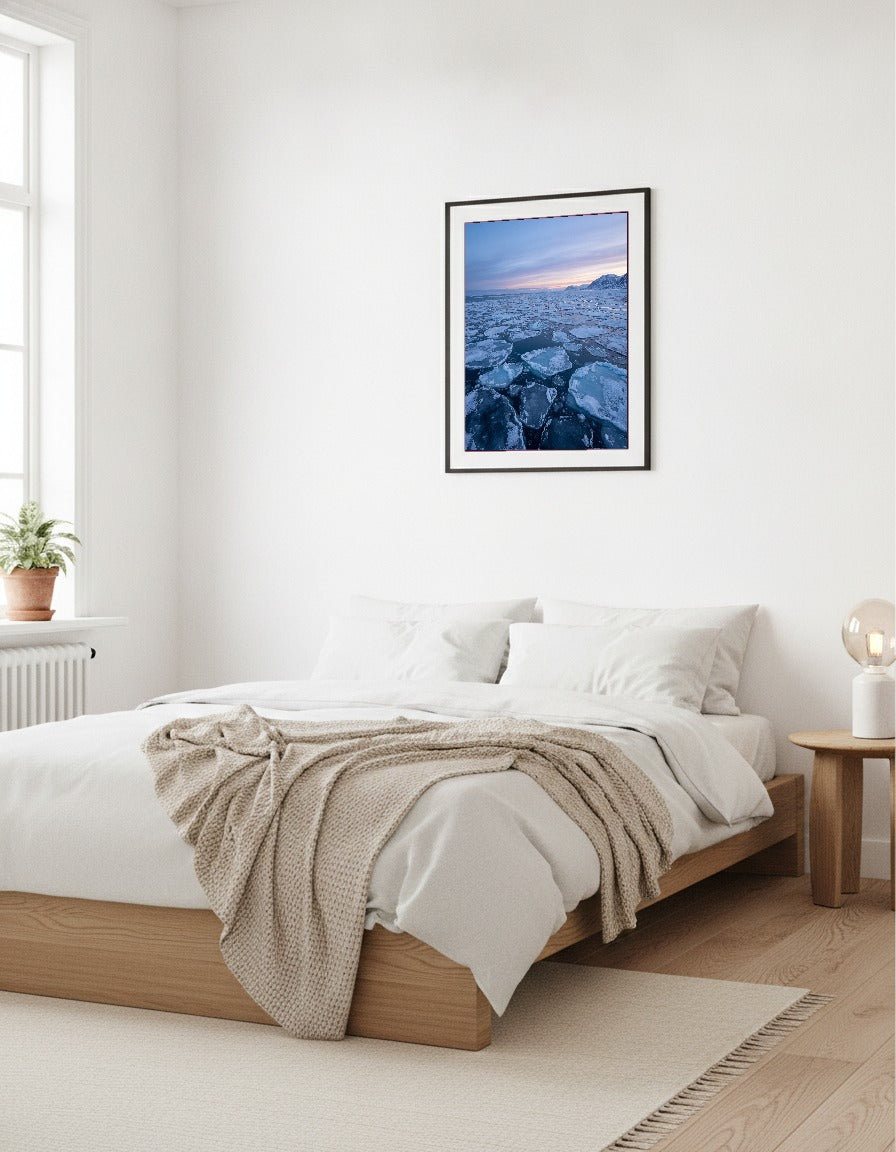 Drivis på Arktiska havet – Svalbard i sovrummet