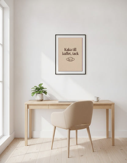 Kaka till kaffet, tack i kontoret