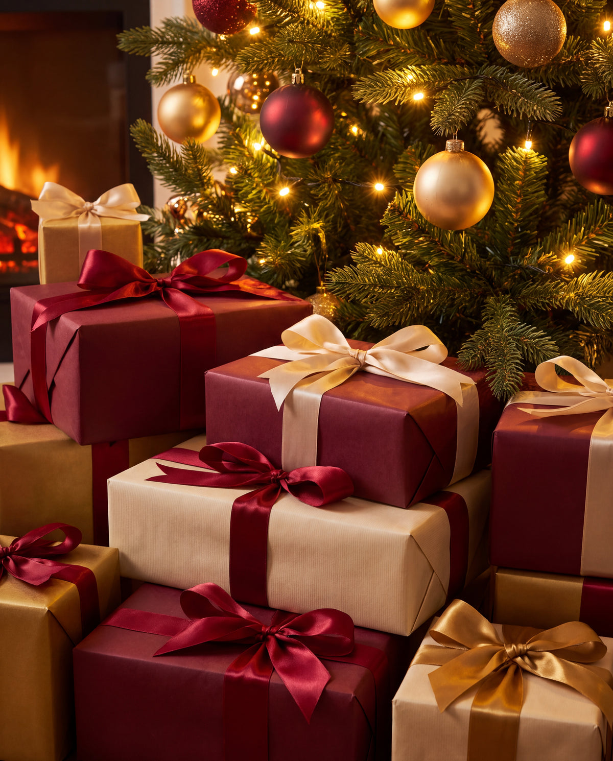 Julklappar under granen