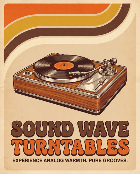 Sound Wave Turntables – vinylspelare i 70-talsstil