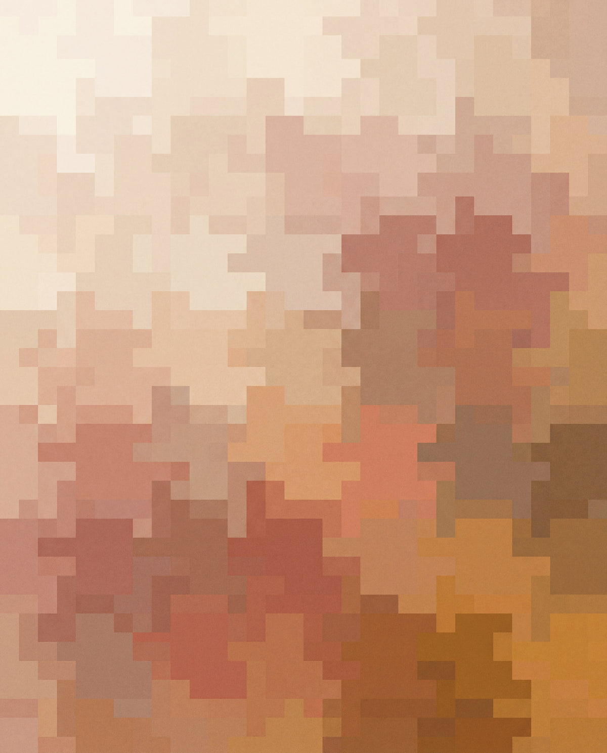 Pixlad mosaik i varma neutraler