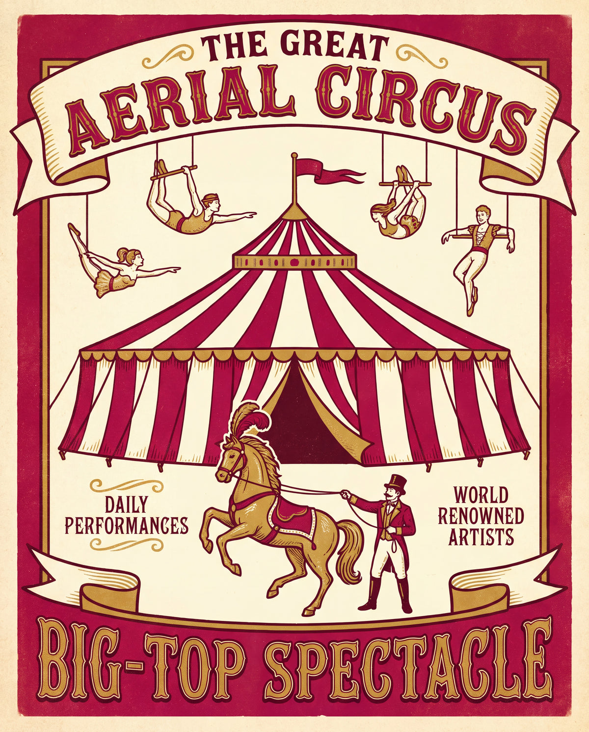 The Great Aerial Circus – cirkusaffisch