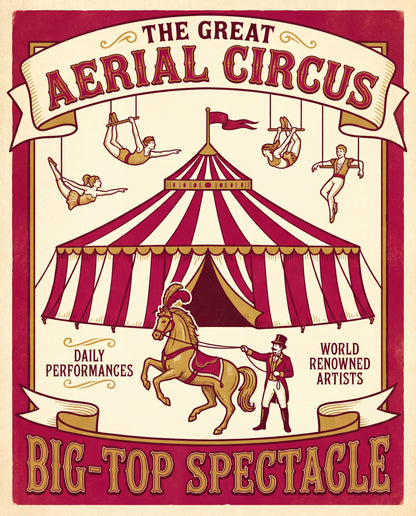 The Great Aerial Circus – cirkusaffisch
