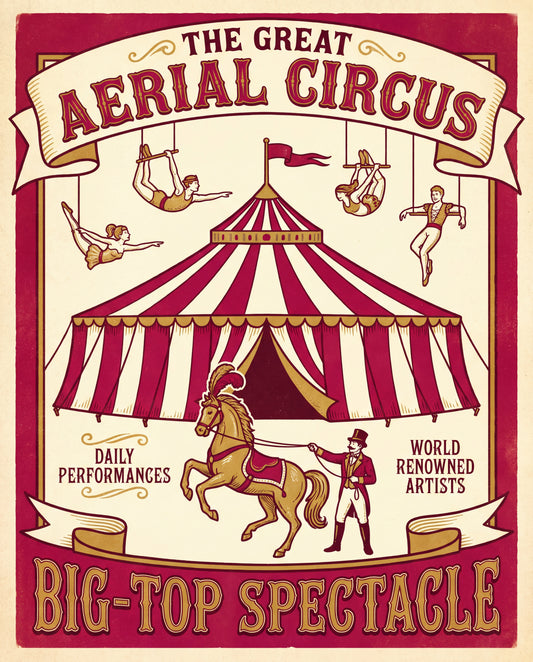 The Great Aerial Circus – cirkusaffisch