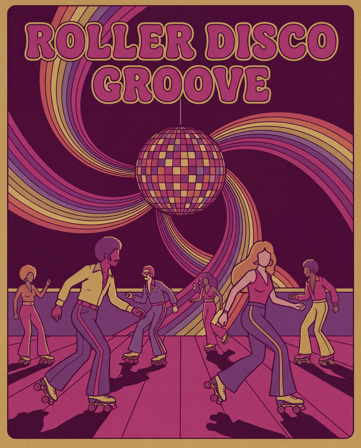 Roller Disco Groove – discoposter