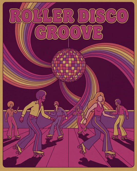 Roller Disco Groove – discoposter