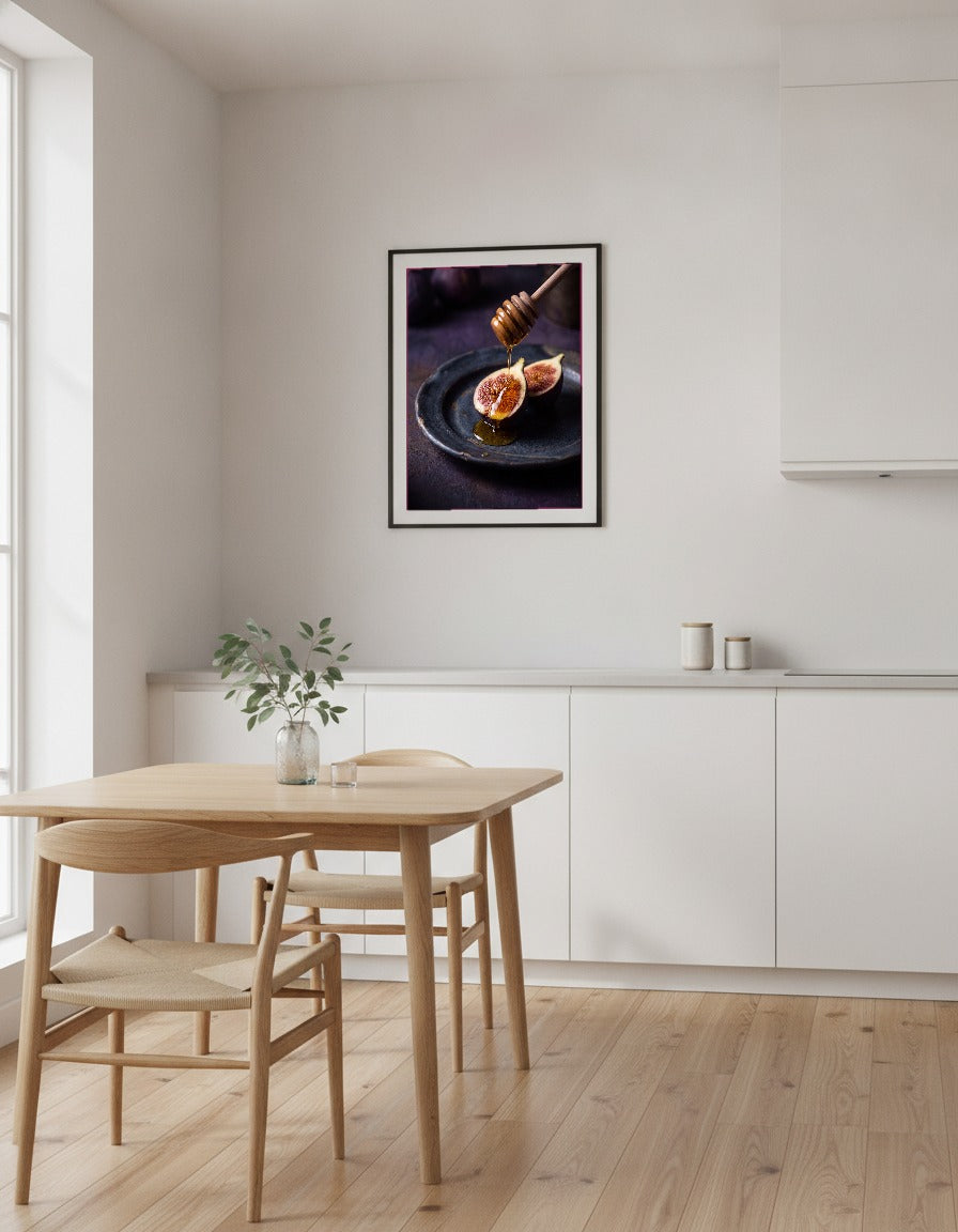 Fikon med honung i köket