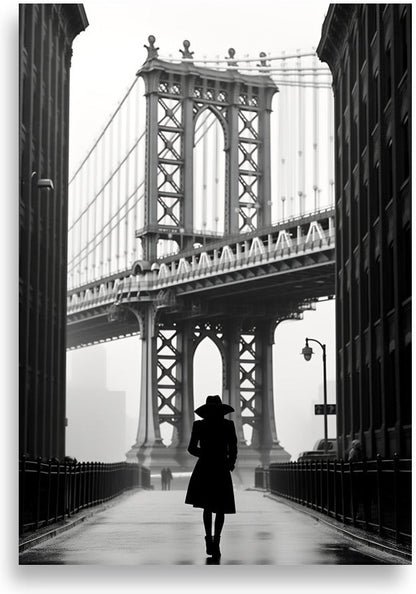 Manhattan Bridge – Kvinna på bron