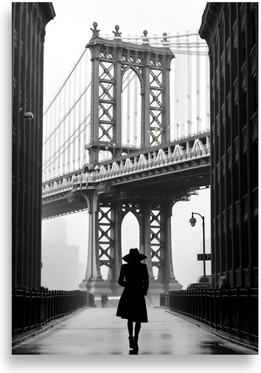 Manhattan bridge – Woman on the bridge