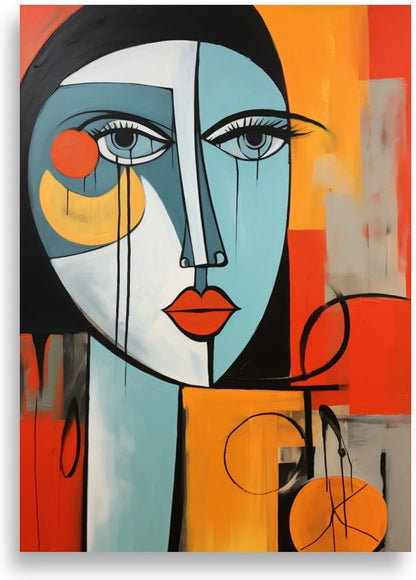 Orange dam – Abstrakt orange design – poster