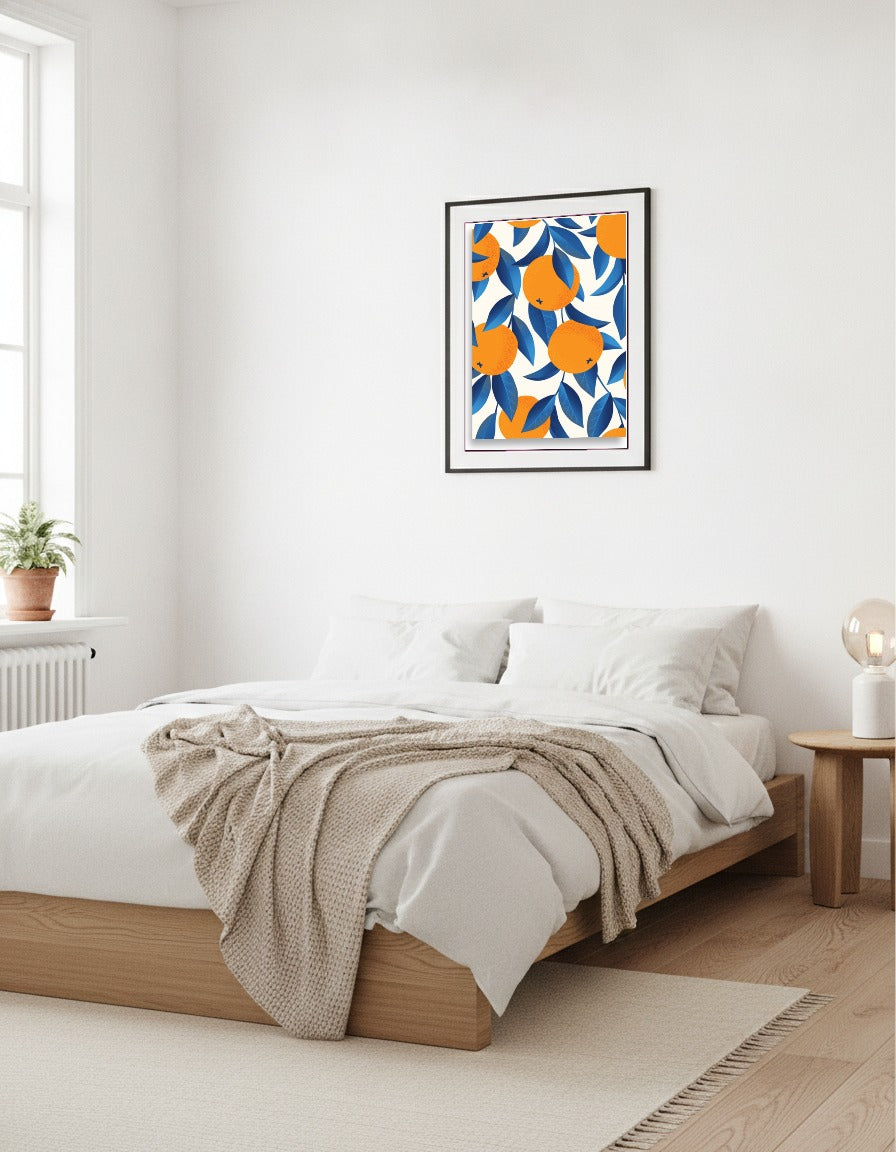 Oranges i sovrummet