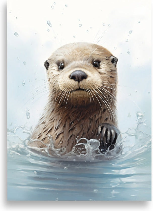 Utter – Plaskar i vatten – poster
