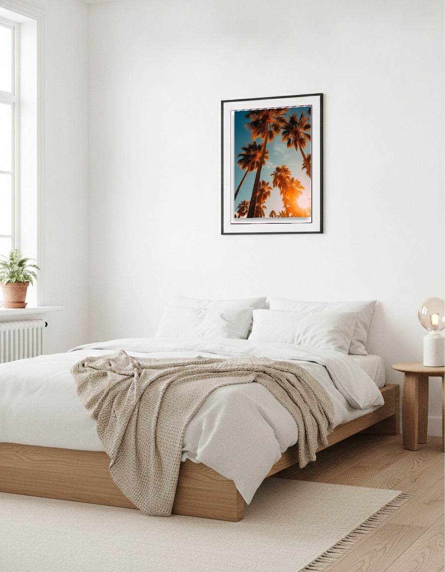 Palm trees i sovrummet