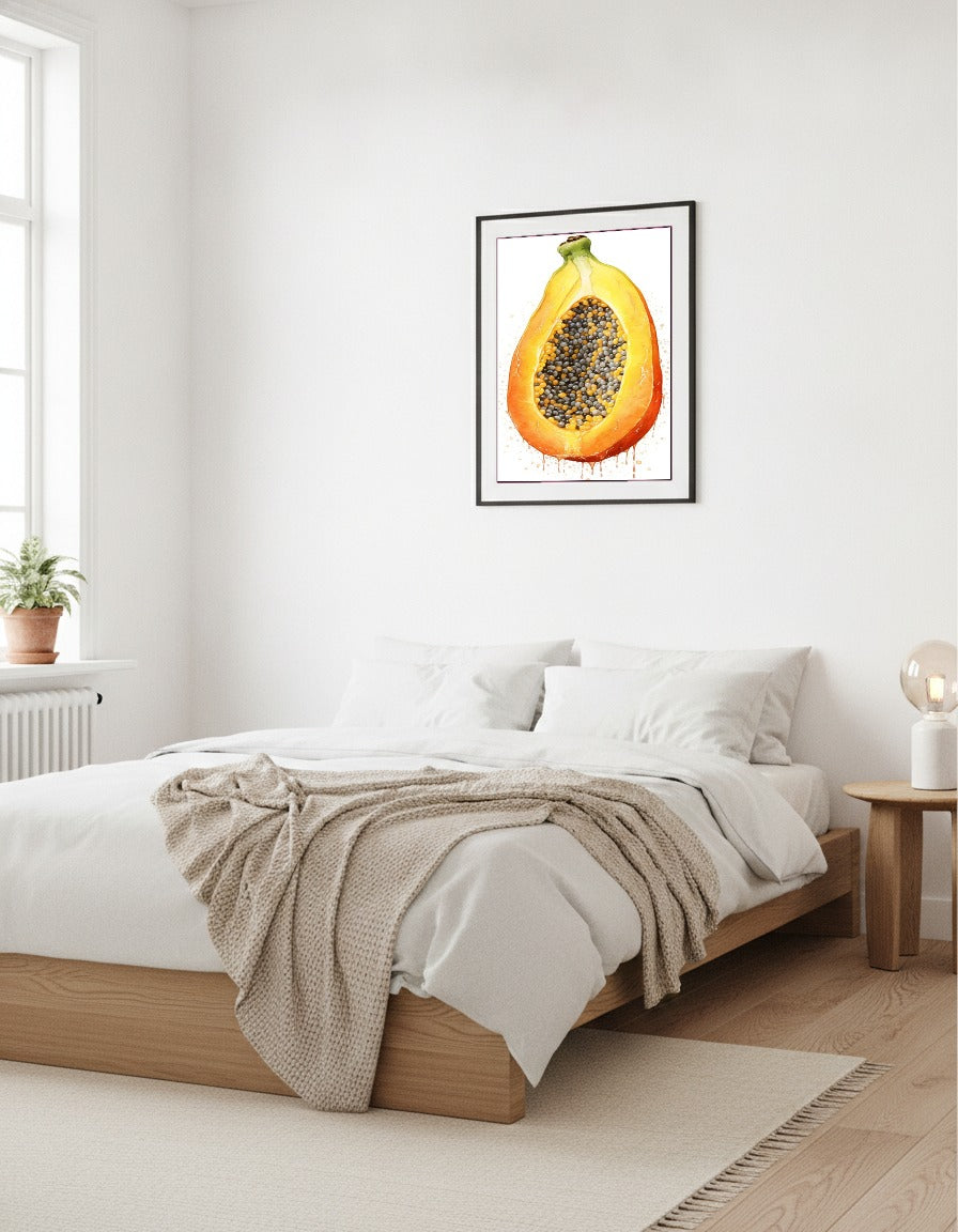 Papaya i sovrummet