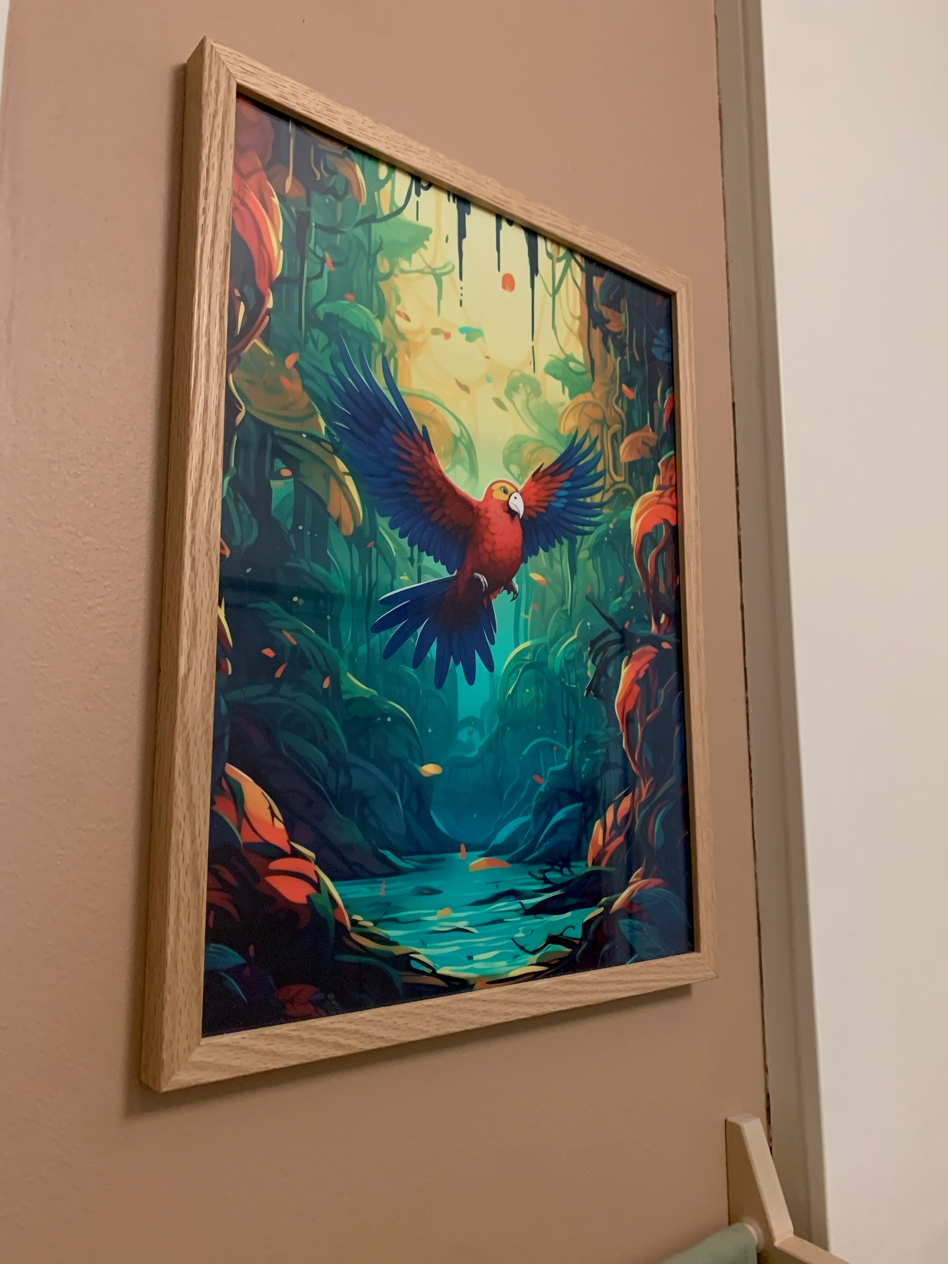 Parrot in the jungle poster - Posters - EMELART