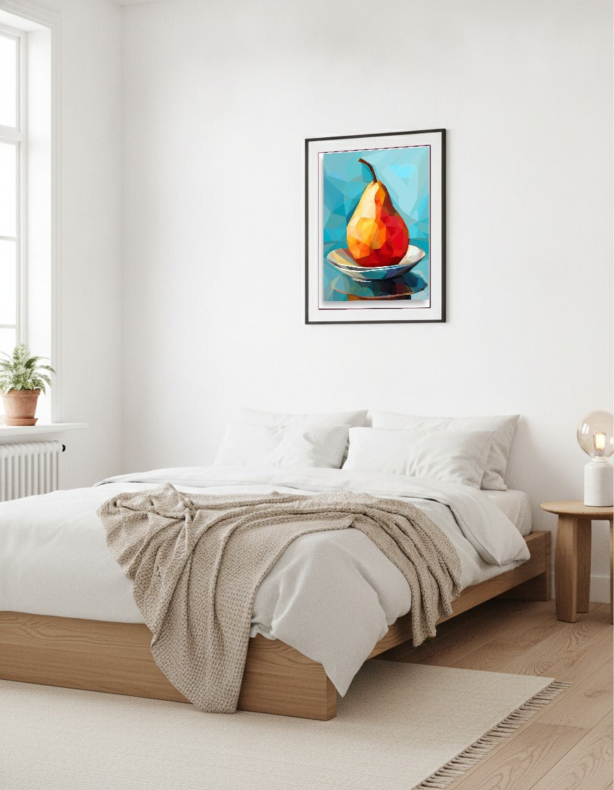 Pear – Cubist juicy pear i sovrummet