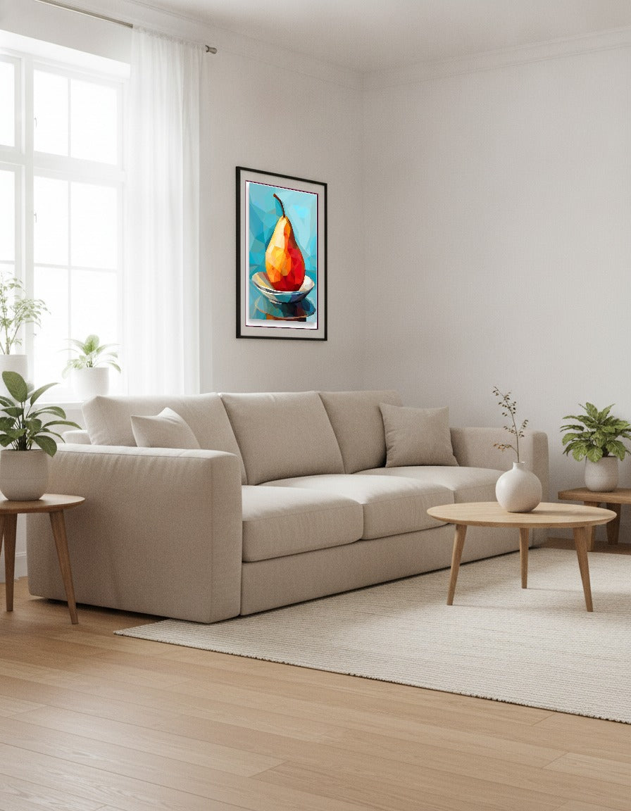 Pear – Cubist juicy pear i vardagsrummet