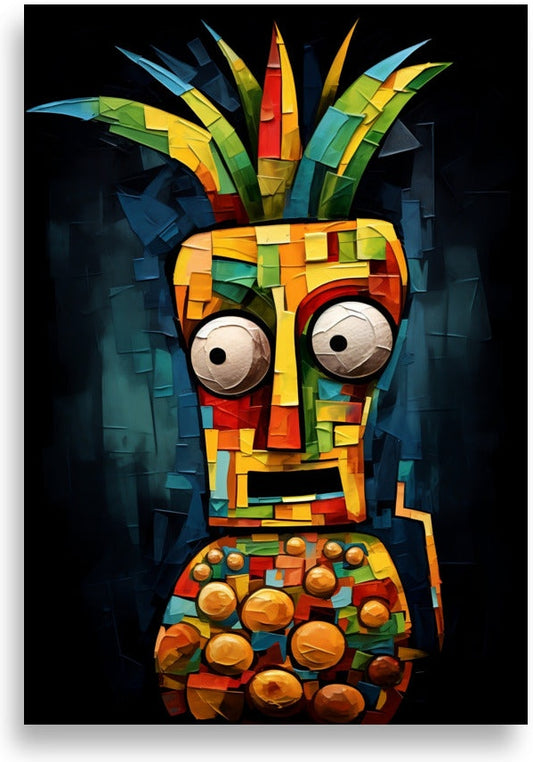 Pineapple – Playful Picasso style