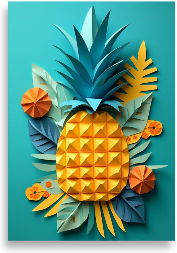 Pineapple – Papercut in summer colors
