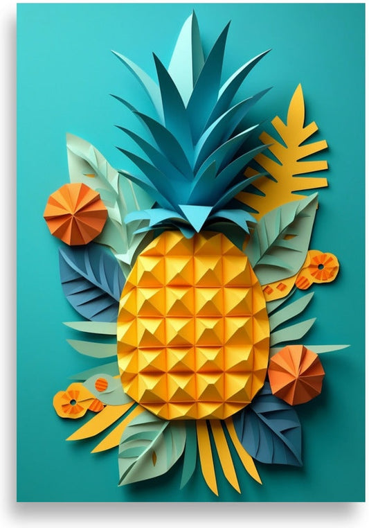 Pineapple – Papercut in summer colors