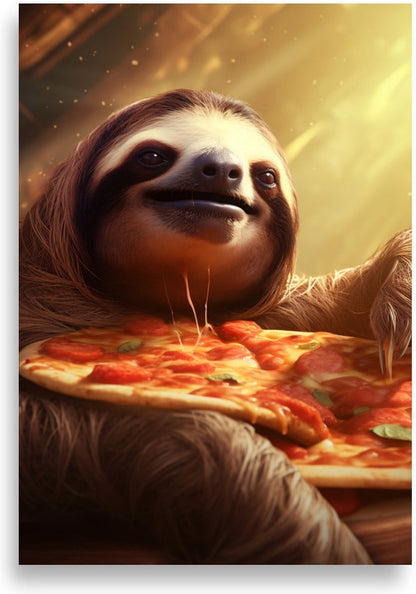 Pizza-loving Sloth