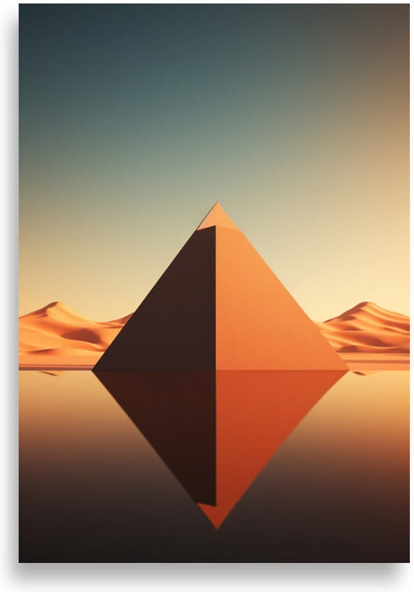 Pyramids minimalistic – Lone pyramid, zen style